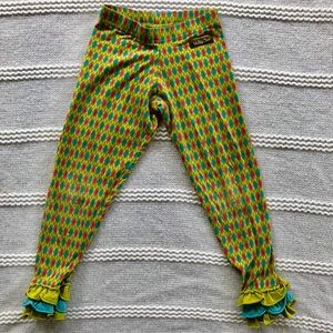 Matilda Jane argyle ruffle leggings size 6